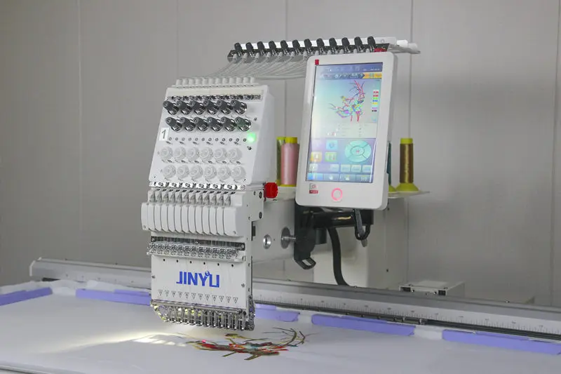 1201 JINYU Single Head portable computerized embroidery machine janome maquinas de bordar melco embroidery machine for hat
