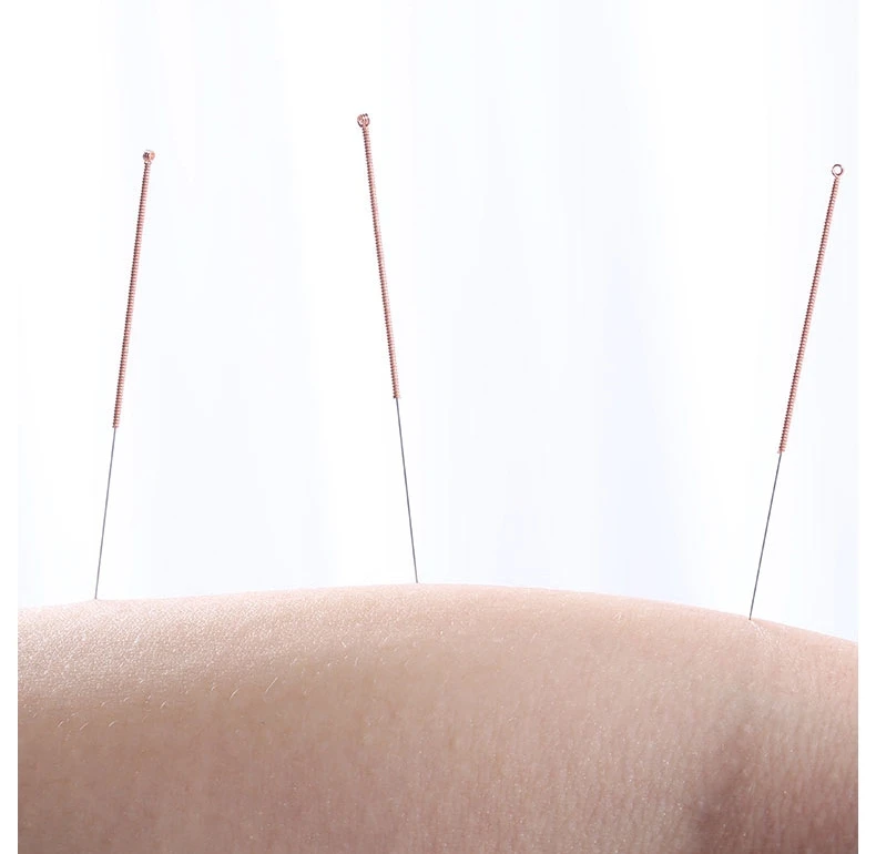 Painless China manufacturer Disposable Copper Handle Stainless Steel Wholesale Best Quality Acupuncture Dry Needle