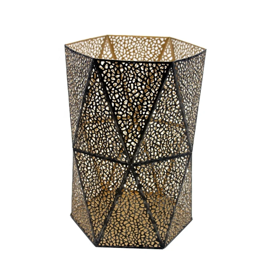 Новогоднее украшение Серебряная отделка железная вотивная подставка современный дизайн баночка для свечей свадебного декора