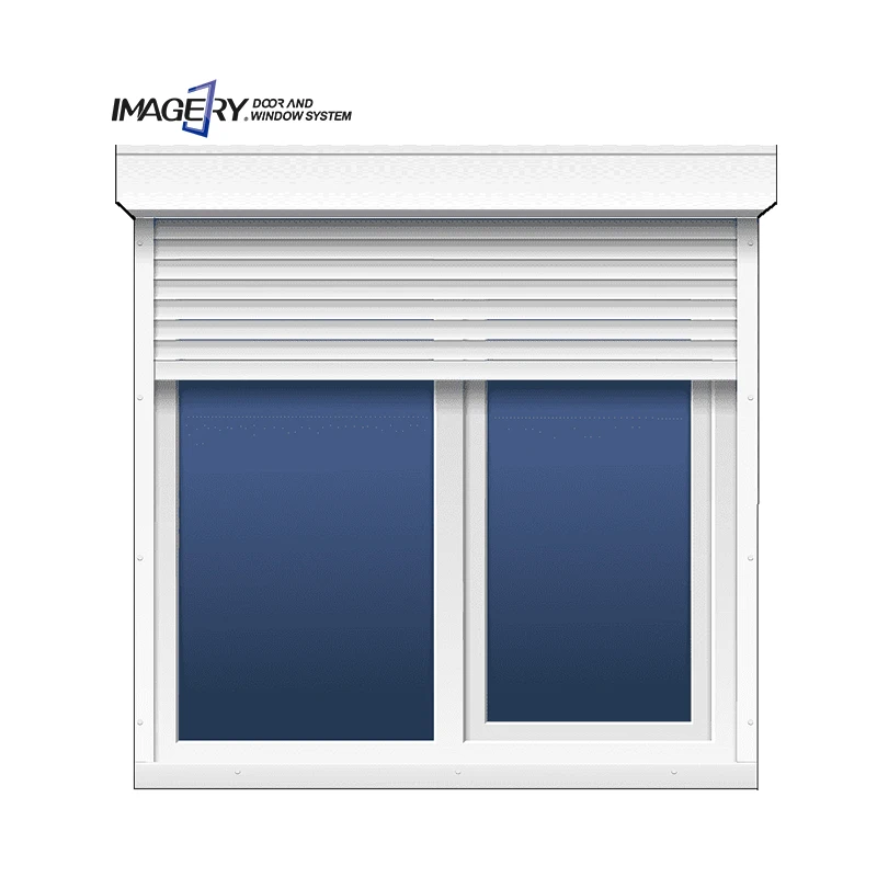 Aluminium automatic electric window rolling shutter windows hurricane shutters outdoor rolling shutter window for window
