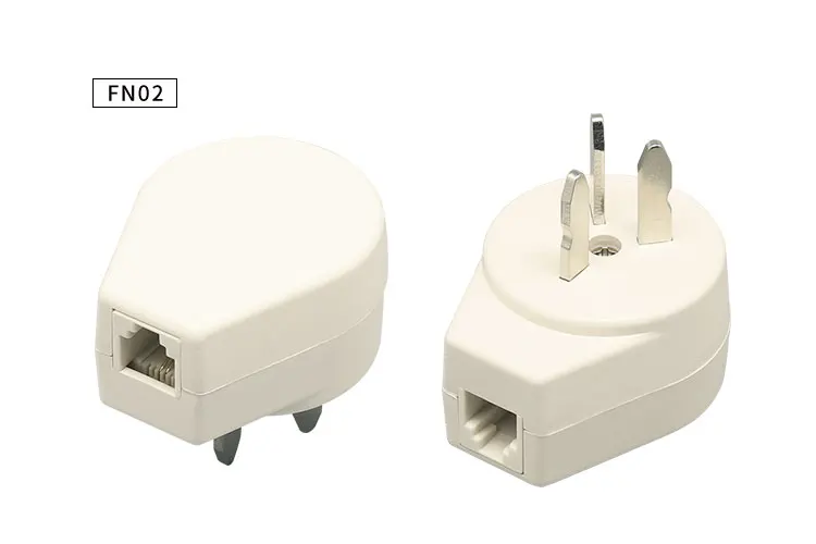 Customized Telephone Accessories RJ11 Telephone Adapter for Finland& Norway