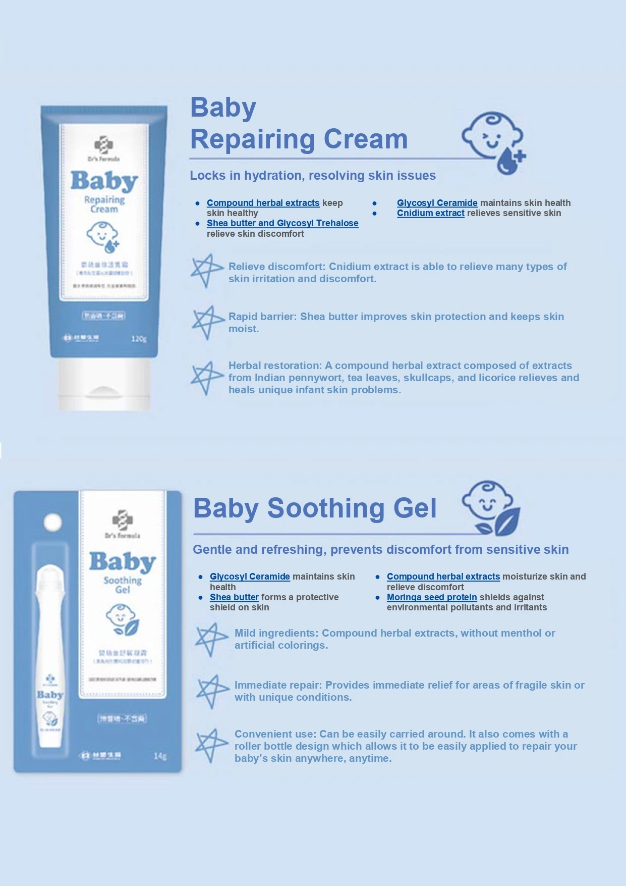 Natural Organic Body Care Baby Hair & Body Wash 2 in 1