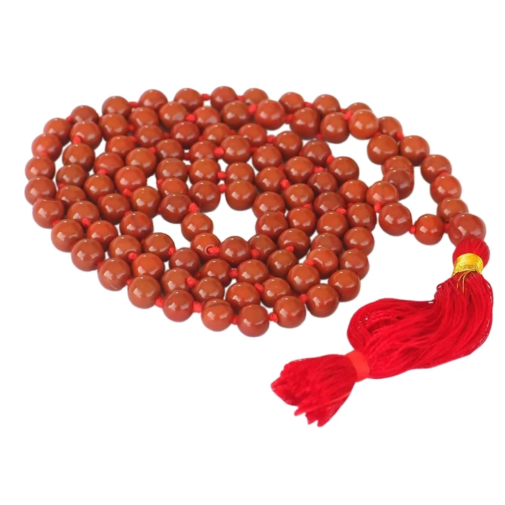 Wholesale Genuine Natural Red Jasper Gemstone Grade Loose Beads Full strand Gemstone Jap mala chakra crystals healing For Sale