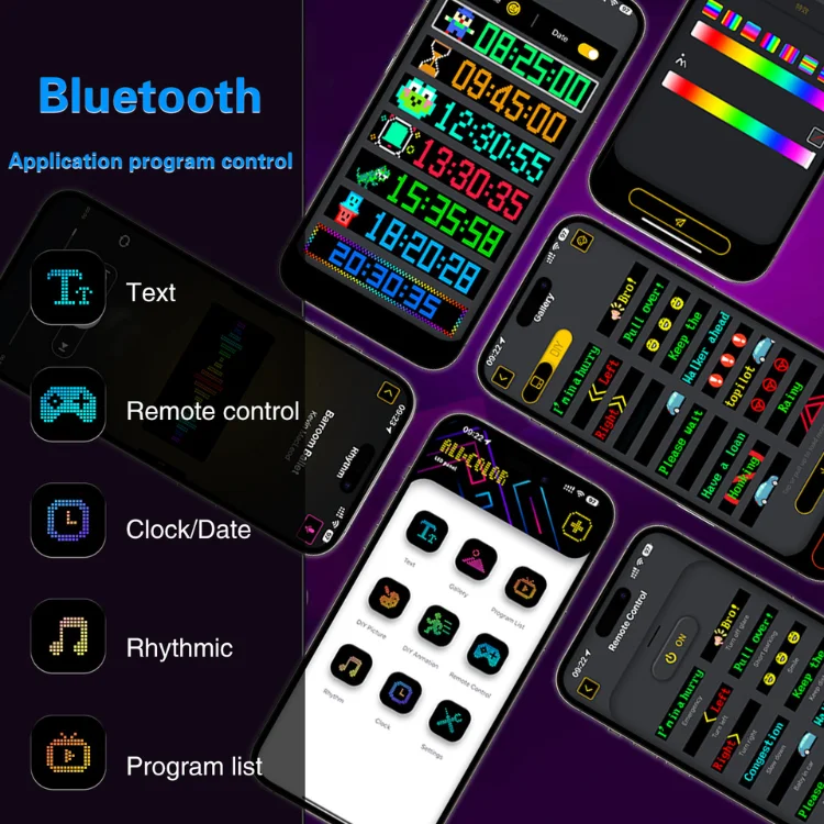 Digital picture car led flexible programmable sticker