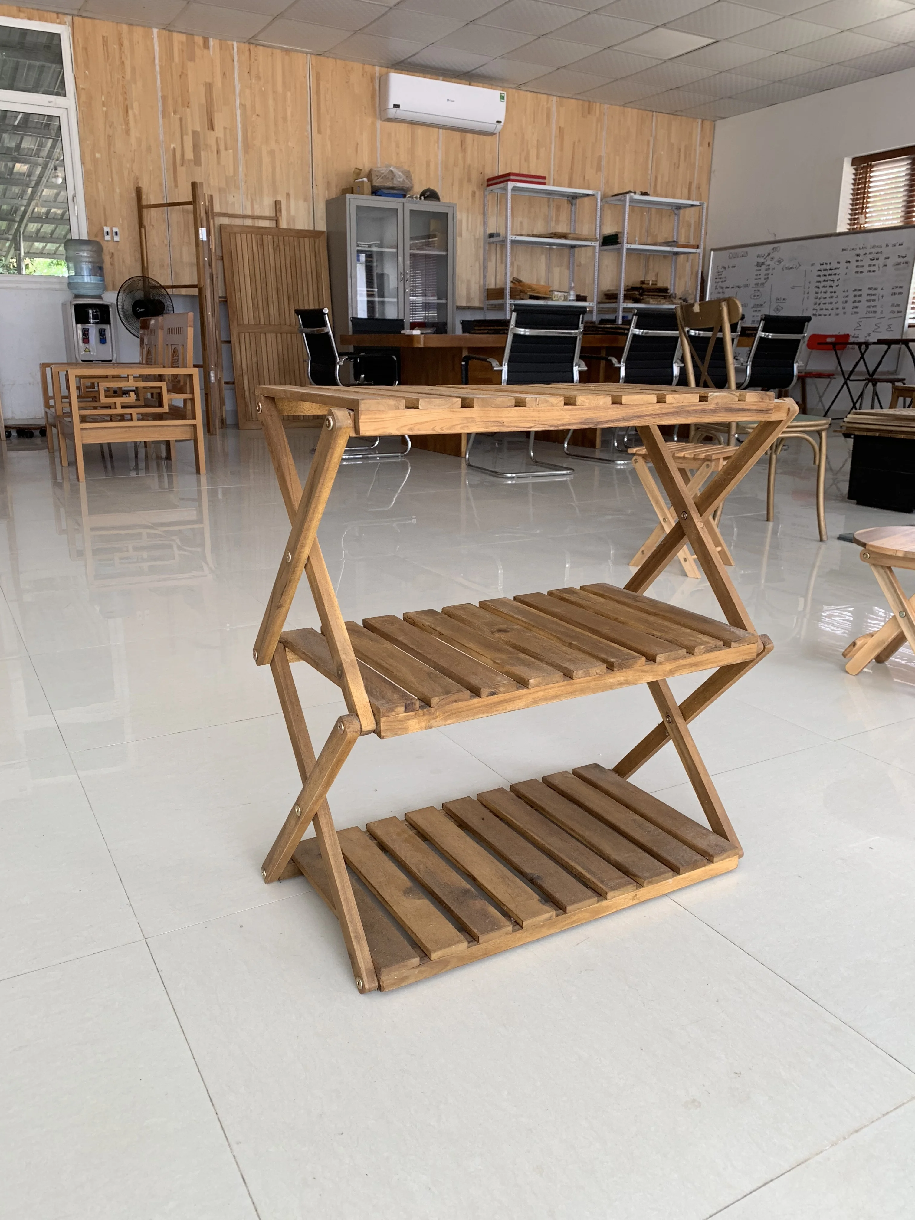 FOLDABLE ACACIA SHOE RACK - 2TIERS, 3 TIERS, 4 TIERS OR CUSTOMIZED SIZE - FSC VIETNAM