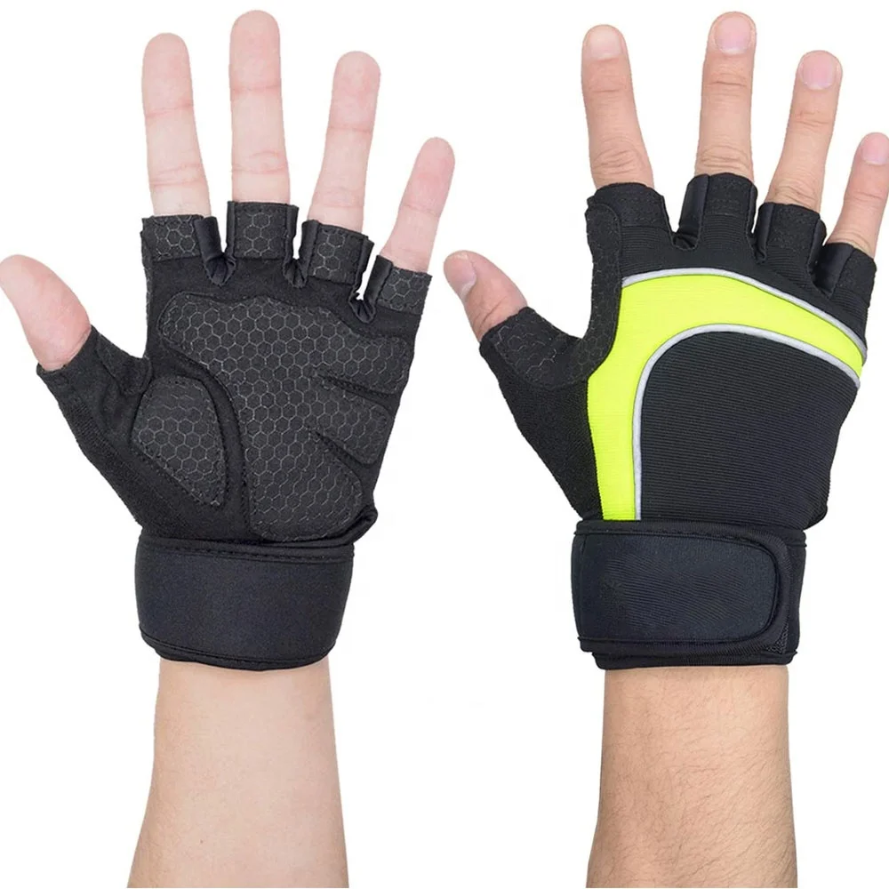 wholesale adjustable great grip custom logo keeper Cross Fit Training Workout fingerless Exercise Weight lifting gym Gloves