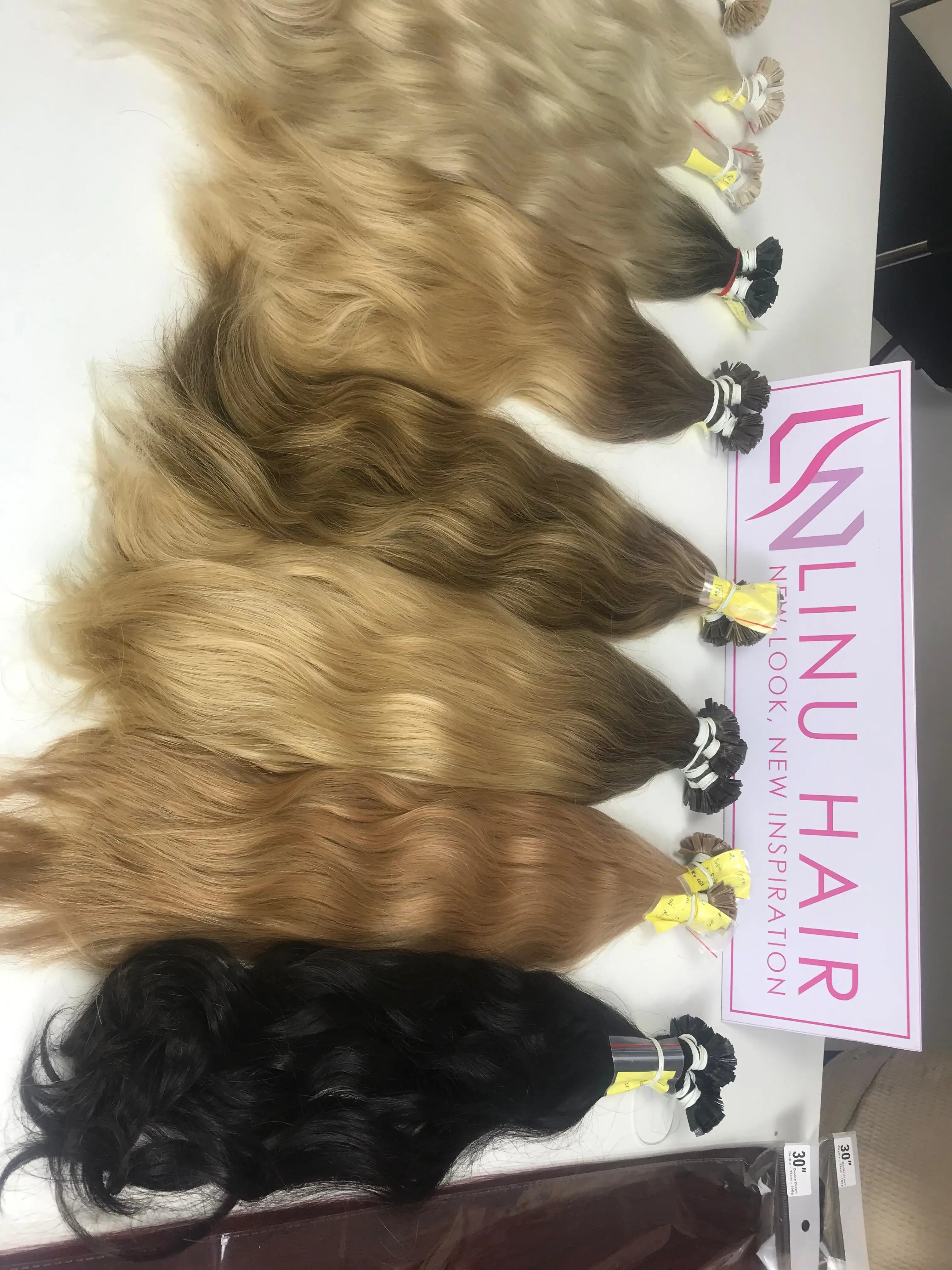 Hot Selling Product Keratin Flat Tips Hair Extensions, New Product Arrived In All Textures Straight, Wavy, Curly Vietnamese