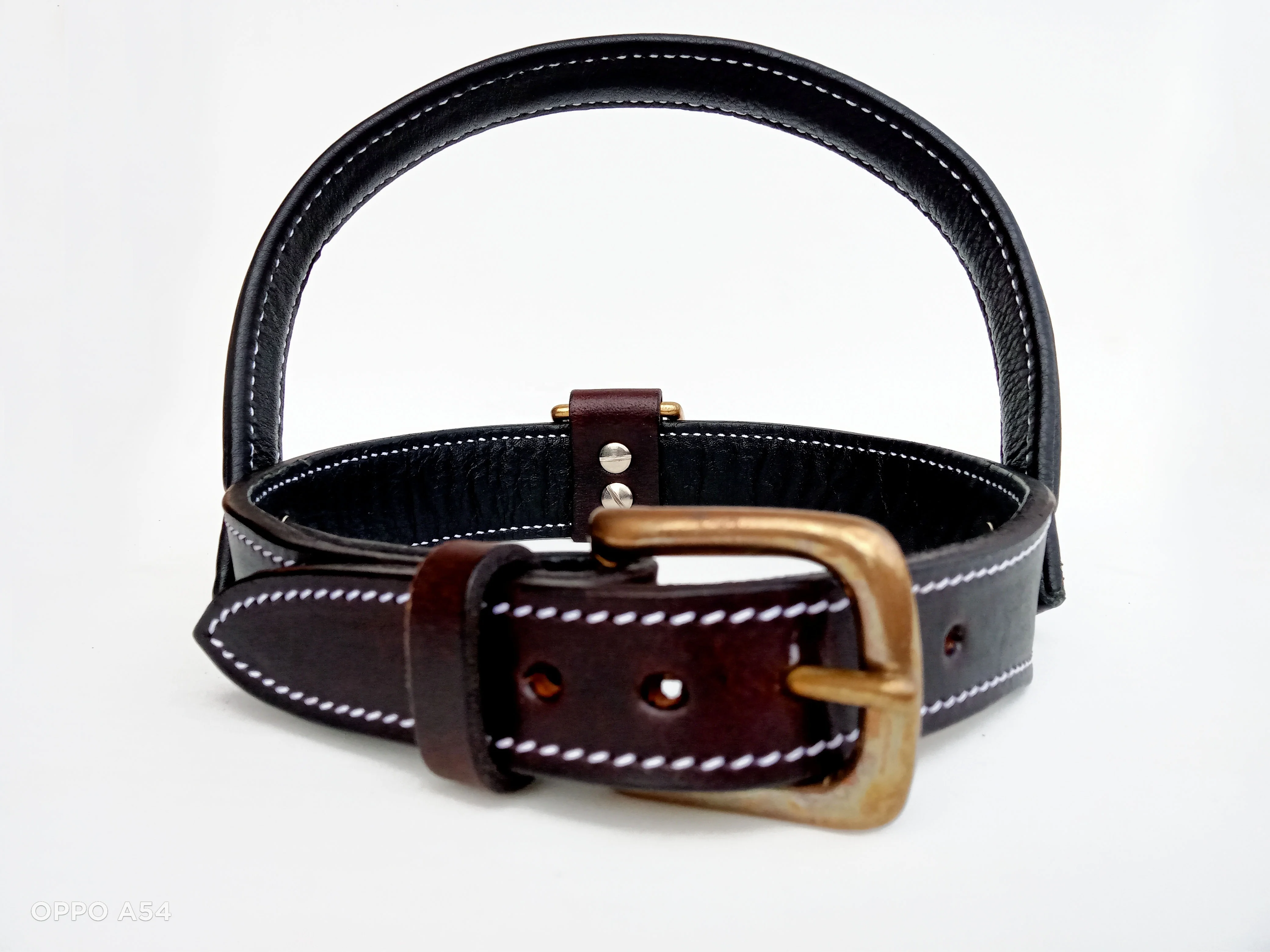 OEM & ODM VT LEATHER DOG COLLAR WITH HANDLE DURABLE HEAVY DUTY COMBAT TACTICAL DOG NECKBAND AT FACTORY PRICE