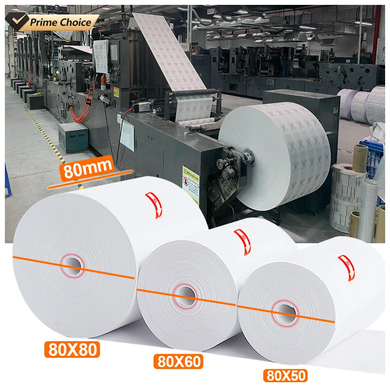 48 Gsm 60 метров 80X50 58X50 80X80X80 65Gsm 31/8X230 рулон термобумаги для атм 80*300