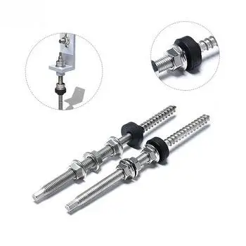 Solar Roof Double Threaded Hanger Bolt Solar Mounting System  Solar Roof Bracket Pitched Tin Roof Adjustable Stud L Foot