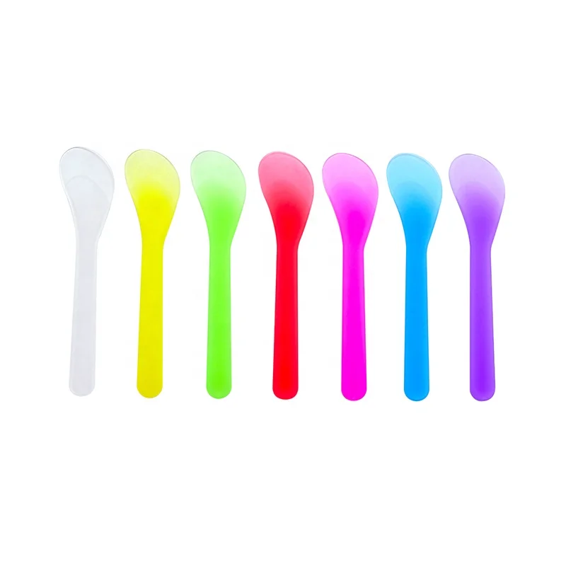 Small Personal Care Cosmetic Spoon Facial Plastic Cosmetic Spoon Spatula Spoon Lips Scrub