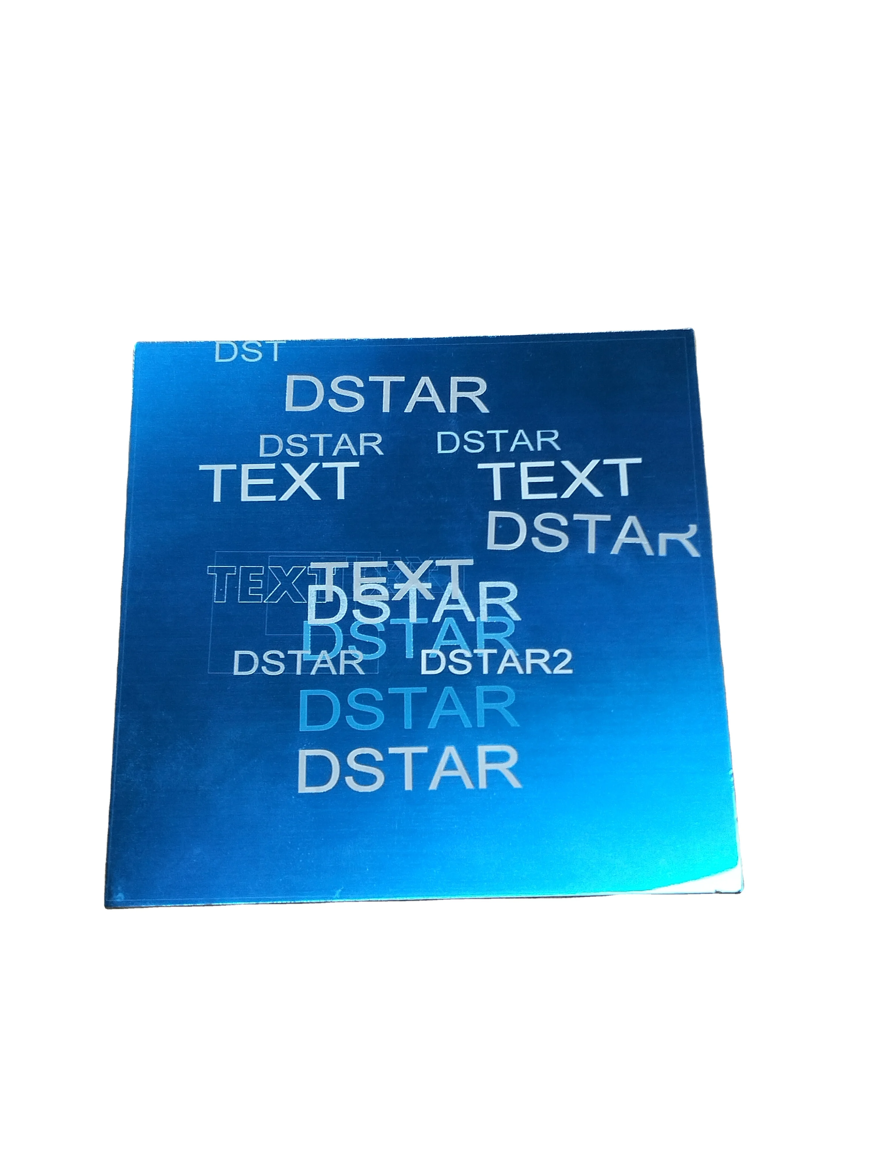 Cheap  laser pad printing plate 100*100mm laser cliche for  fiber laser platemakers