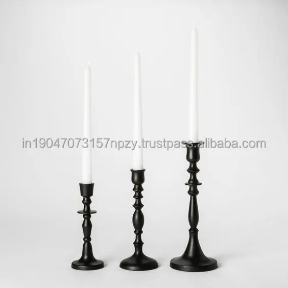 Farmhouse Metal Candle Stands for Pillar Candles Metal Vintage Style Decorative Candle Holder For Home & Christmas decor