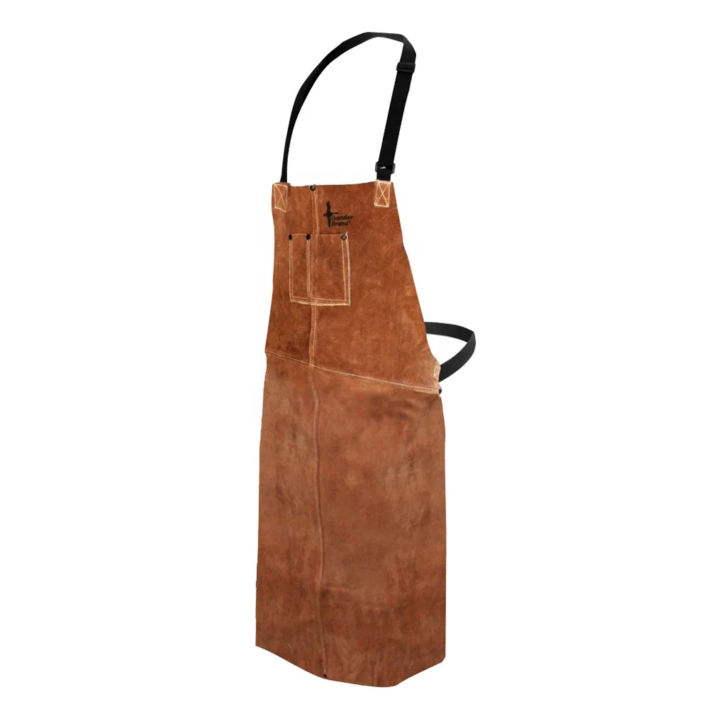 High Quality Welding Apron Leather Cowhide Split Leather High Quality Safety Leather Apron