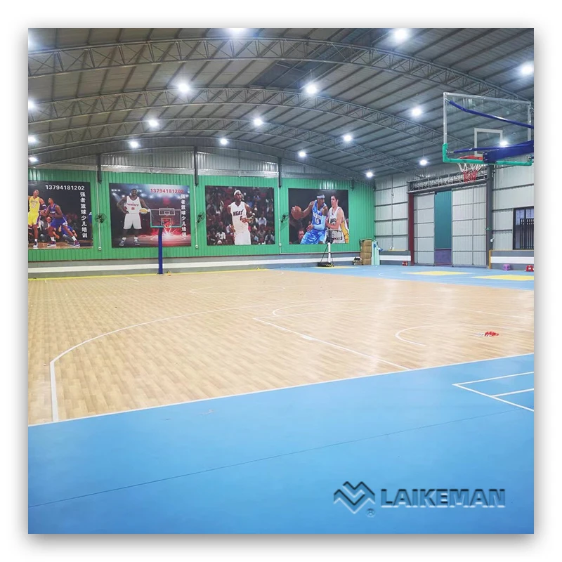 Indoor sport floor vinyl sheet floor parquet basketball floor