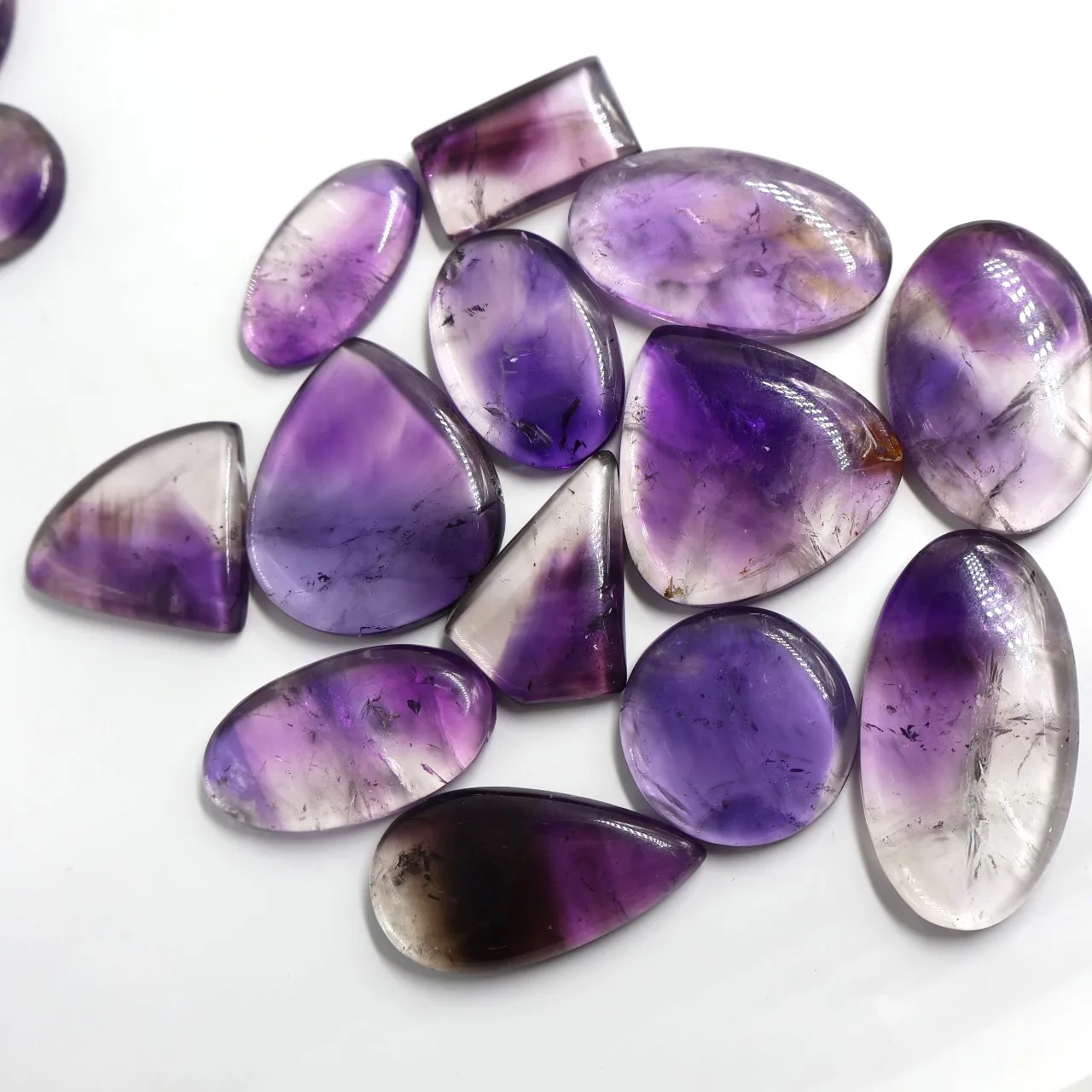 2024 Natural Amethyst Cabochon Wholesale Rutile Gemstone Beautiful Loose Gemstone for Jewelry Making Jaipur Bulk Seller