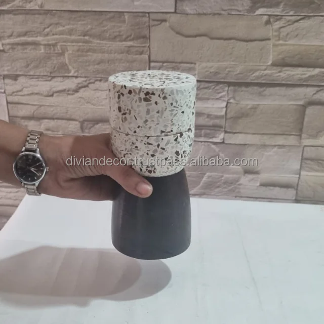Terrazzo Bakhoor Oud Mubkhar Burner Wholesale Aromatic Scent Home Fregnance Oud India For Middle East Burner