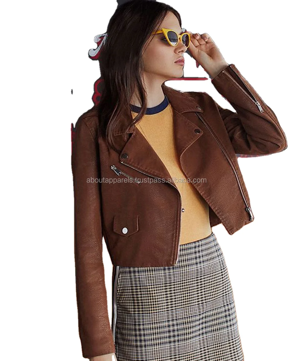 New European Style Winter Slim Fit sheep & Suede Leather Waxed Short Body suede Leather Jackets For