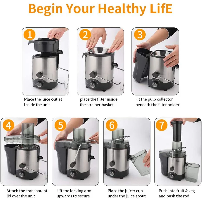 Electric Juice Extractor 150w For Home Use Fruit Squeezer Carrot Juice Extractor Machine Processor Juicers
