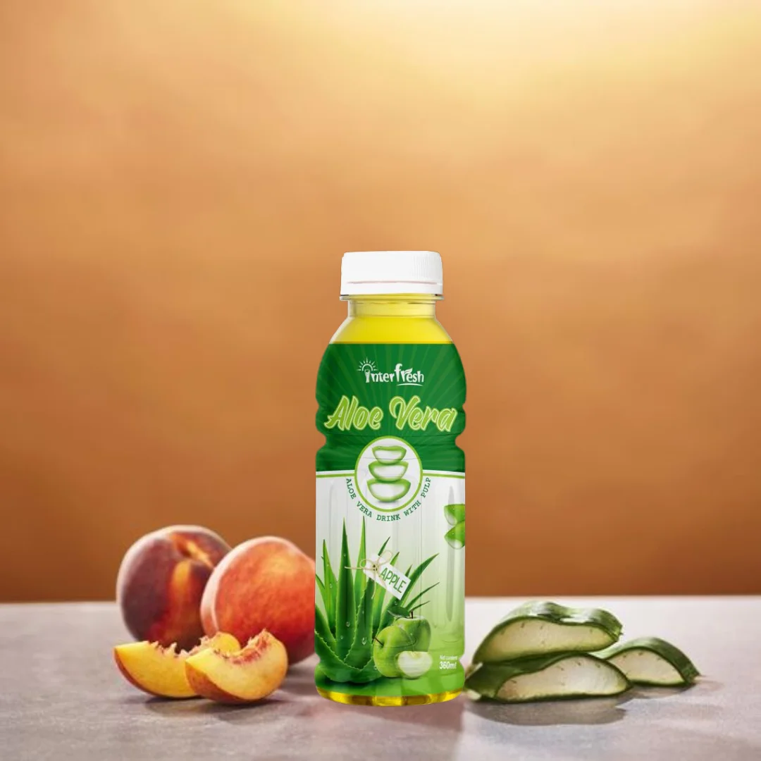 Interfresh Brand Aloe Vera Drink with Mango Flavor 500ml Size OEM ODM Options Water Pulp Berries Ingredients Made in Vietnam