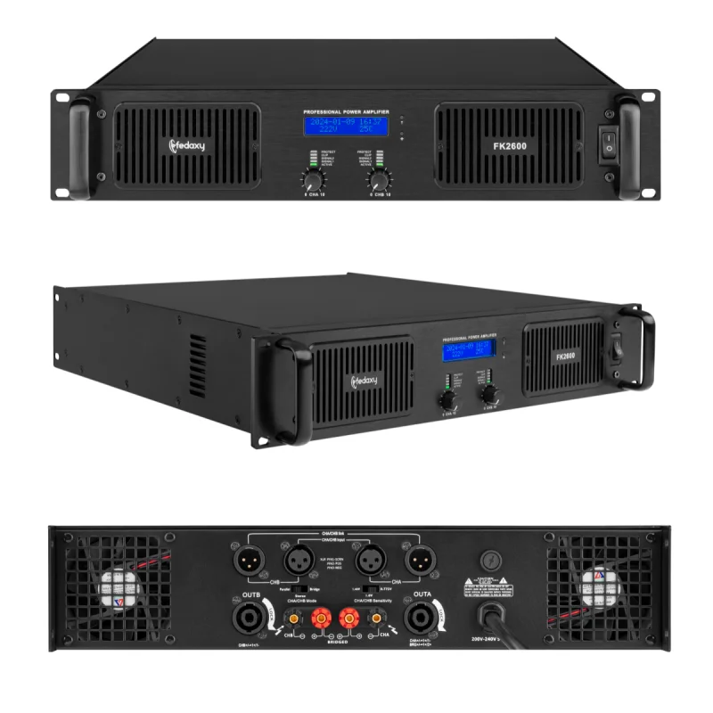 Class D Mixer Amplifier With Audio Sources Audio Mixer Amplifier 16 Channel 1000 Watts Audio Amplifier