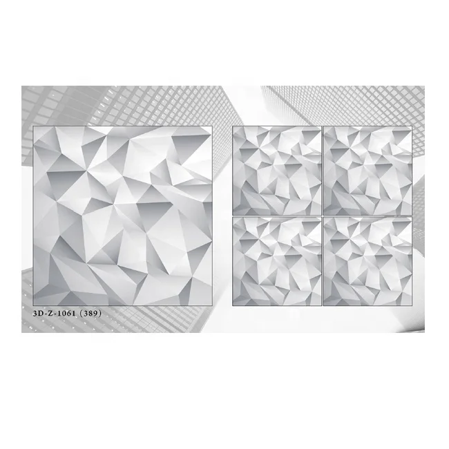 Negotiable Price Double Loading interior Digital Vitrified Porcelain 3D Cube Pattern Floor and Wall Tiles