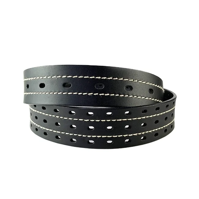 black 35mm stylish belt with genuine ladies belts