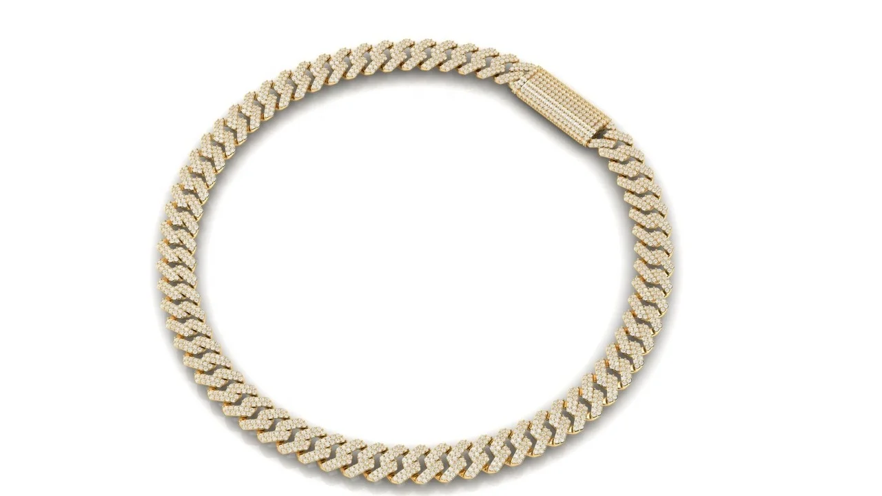 Wholesale Lab Grown Diamond Jewelry 14K/18K Solid Gold Lab Grown Diamond Tennis Necklace 3mm 4mm 5mm