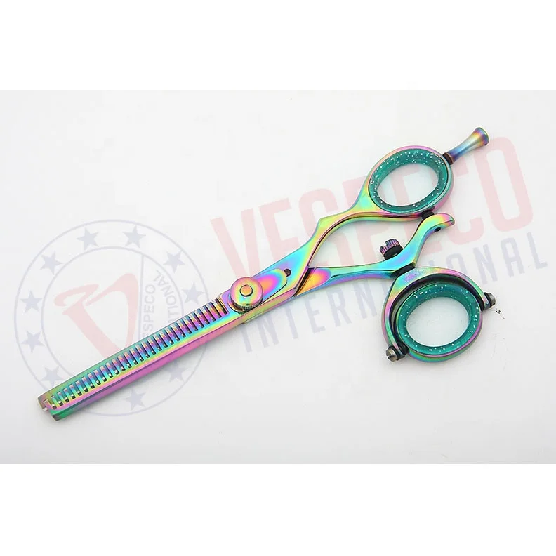 Swivel Shears Scissors Hairdressing scissor with multi titanium color