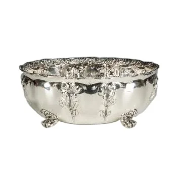 Silver Metal Silver Colored Designing Ware Fancy Latest Stylish Ware Serving Bowls