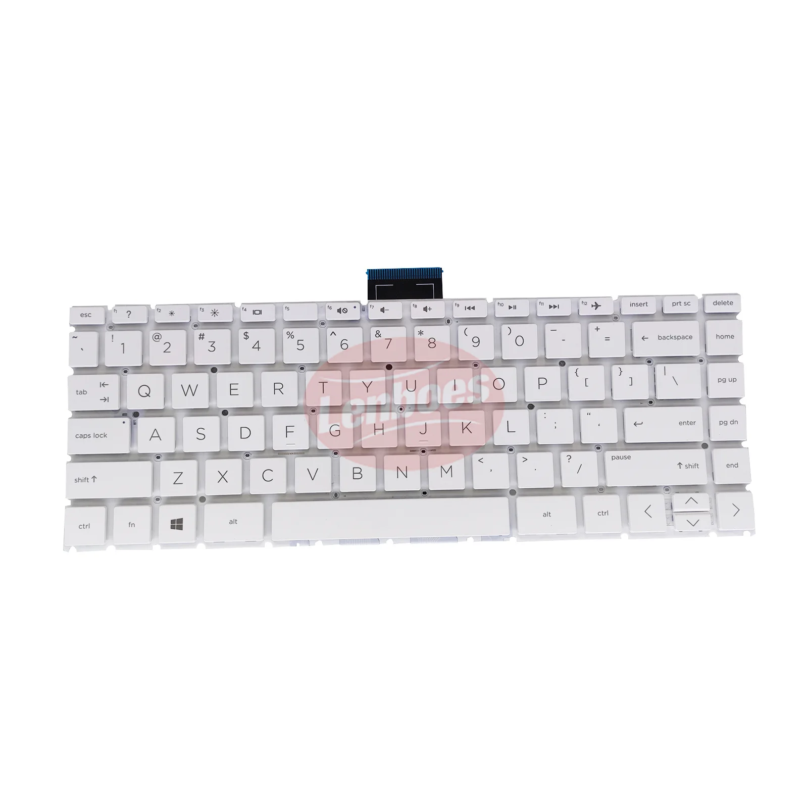 Laptop Internal Keyboard US Layout White Replacement for HP Stream 14-CB Laptop Keyboard Repair Part