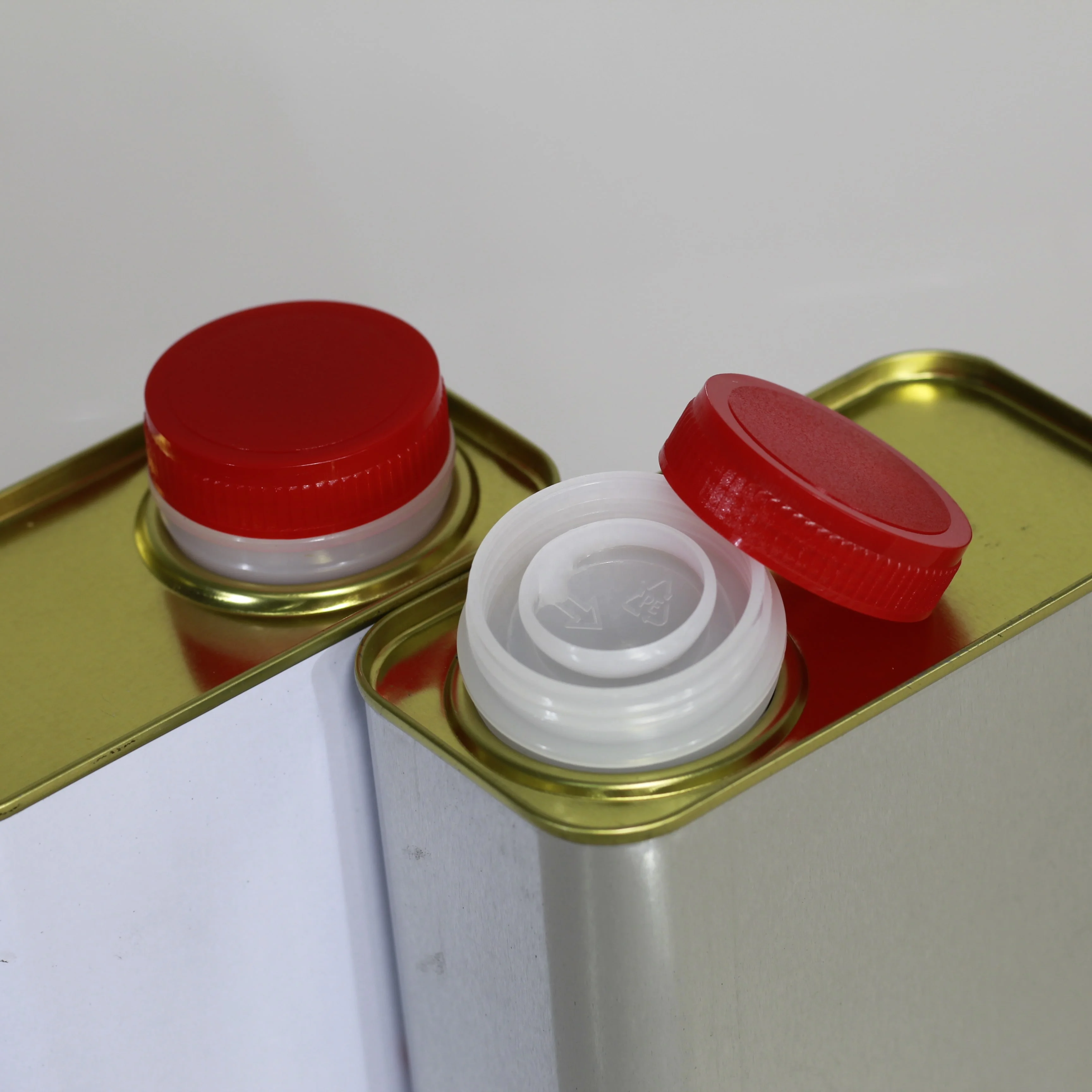 
Custom size Square Tin Can 1 liter for chemical, paint 