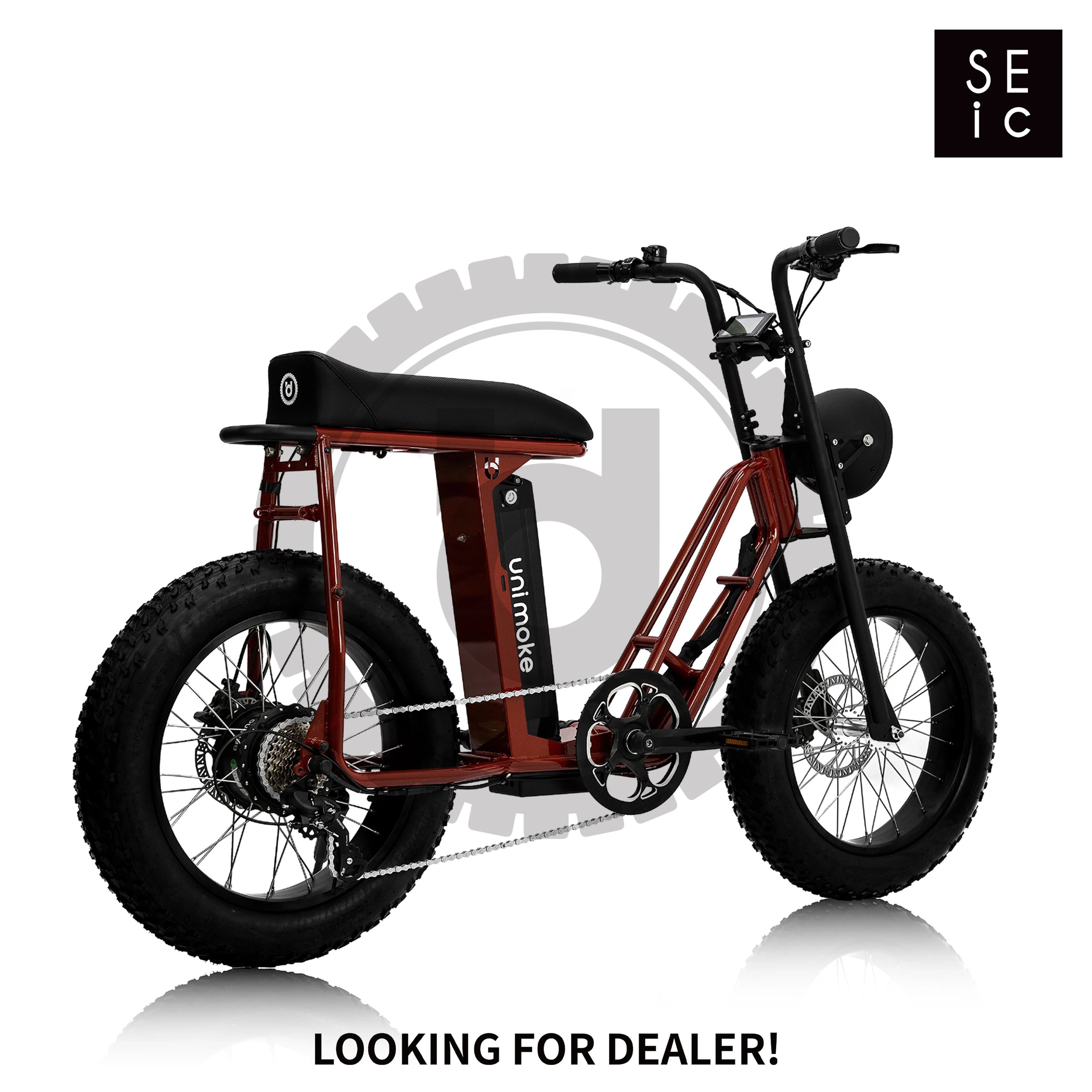 dealership.agent, City e-bike Unimoke SW red of Urban Drivestyle retro frame  bicycle Made in Taiwan PAS electric assist