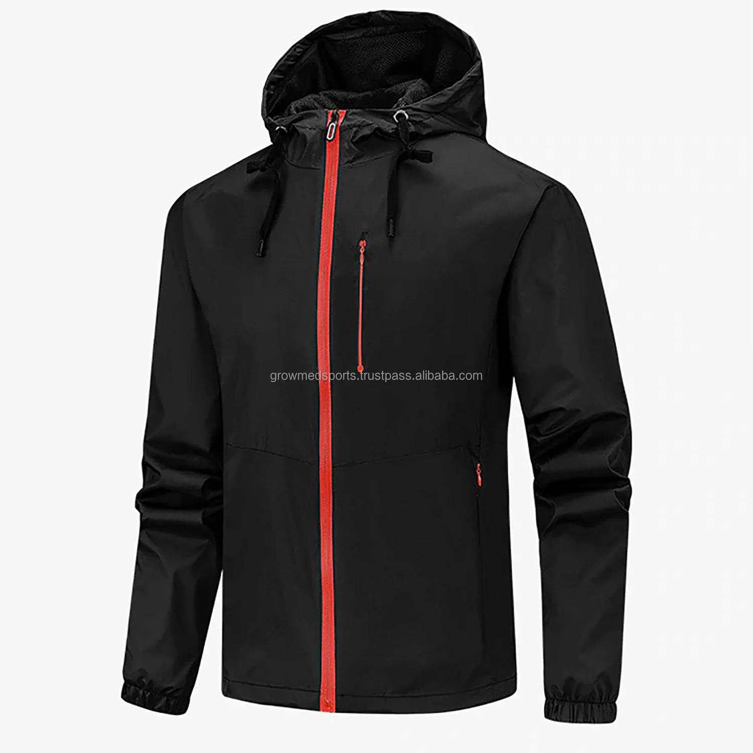 Men Loose Windbreaker Zipper Jacket Latest Design Casual Wear Men Patchwork Jackets