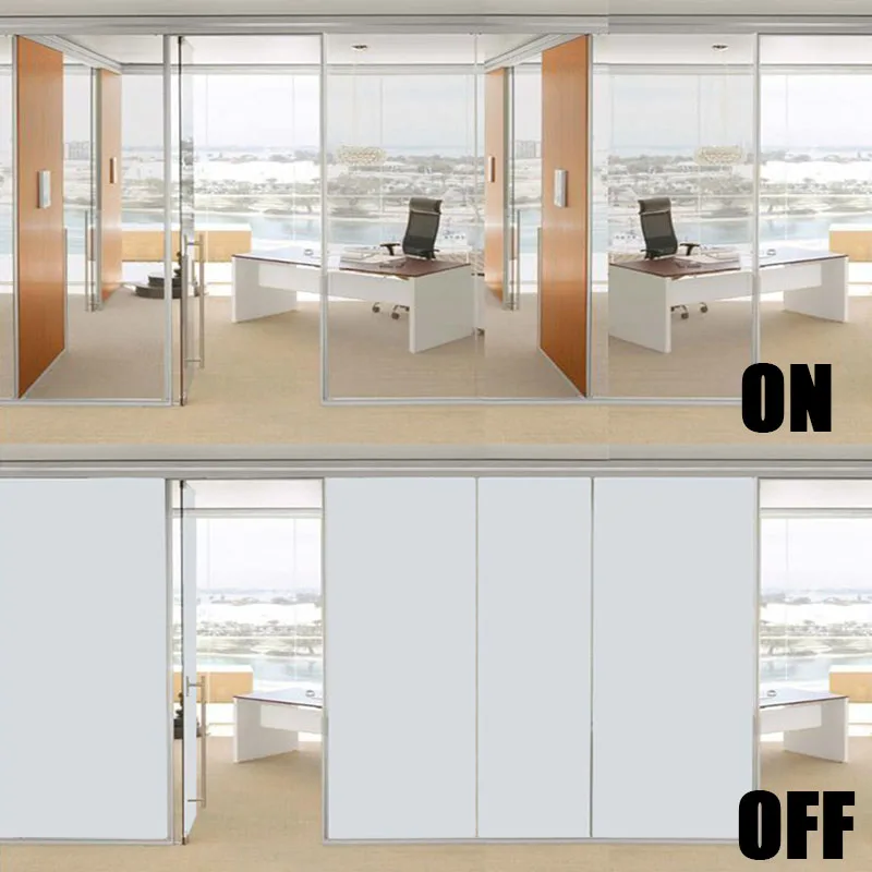 Pdlc Liquid Crystal Intelligent Dimming Film Electronically Controlled Atomized Glass Film Self-Adhesive Dimming Glass Film