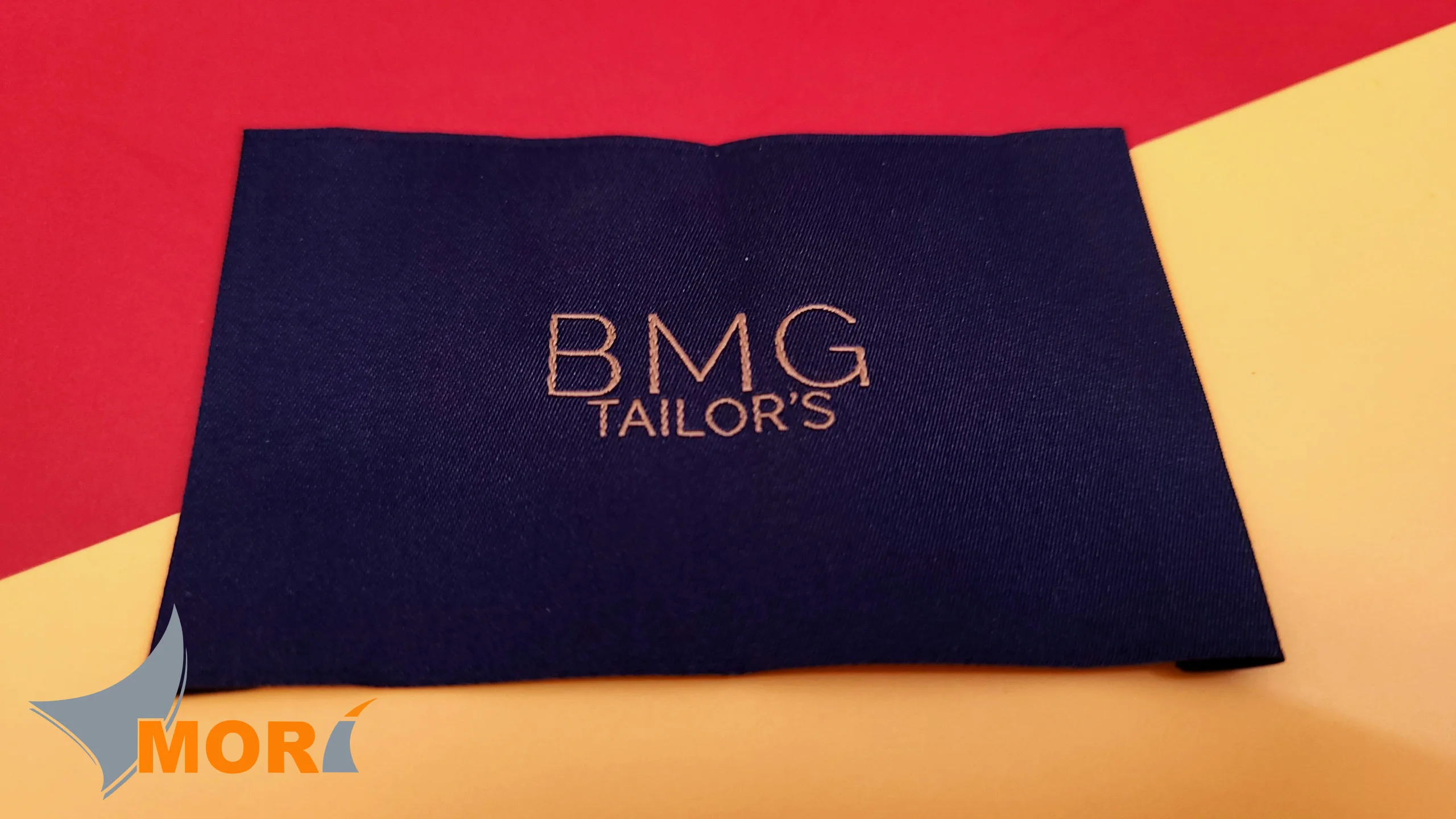 MORI Clothing custom Woven Label for Garment Fabric Woven Label Support Custom Logo Woven Label