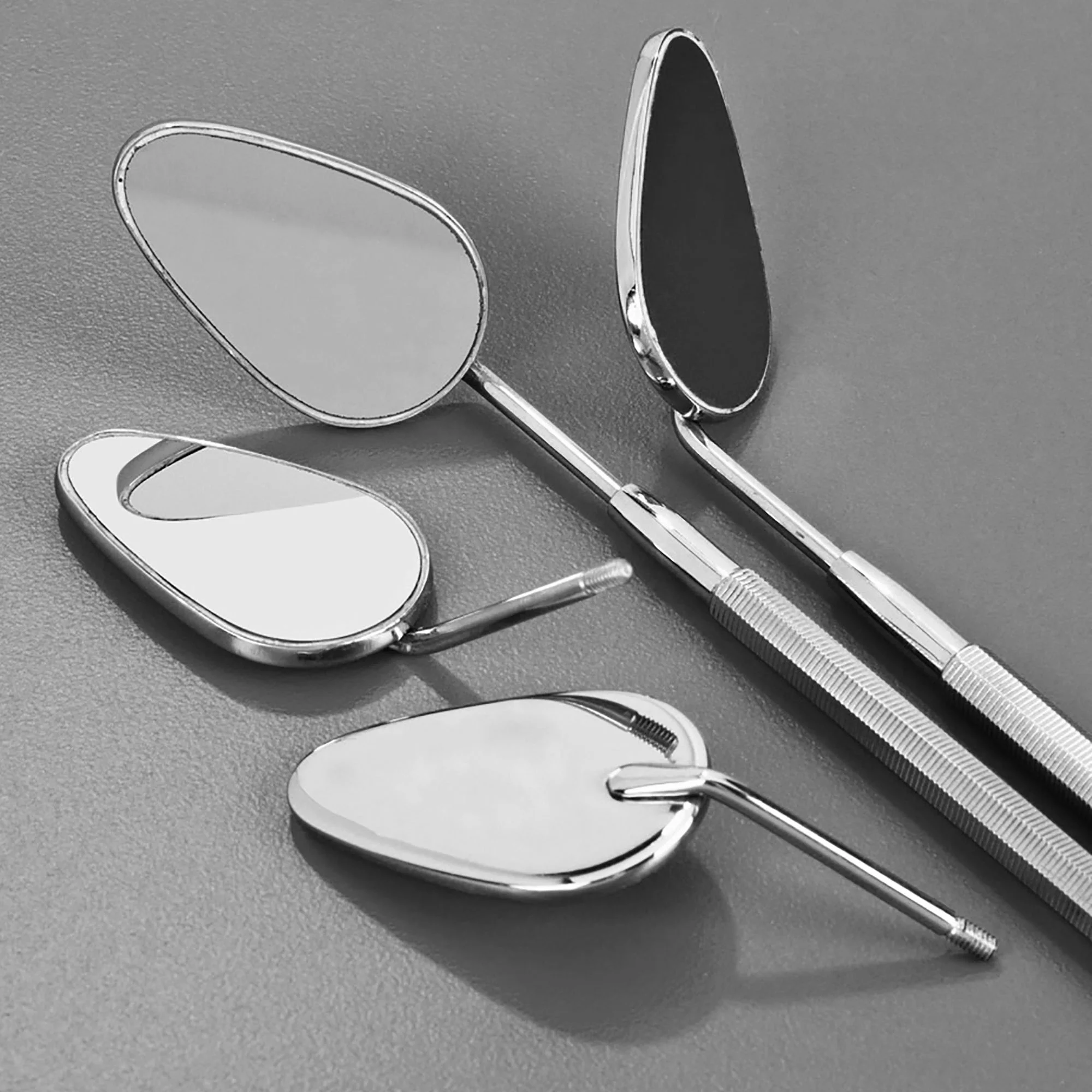 Oral Dental Mouth Mirror Simple Plane Magnifying Cone-Socket Oval Shaped Examination by UAMED