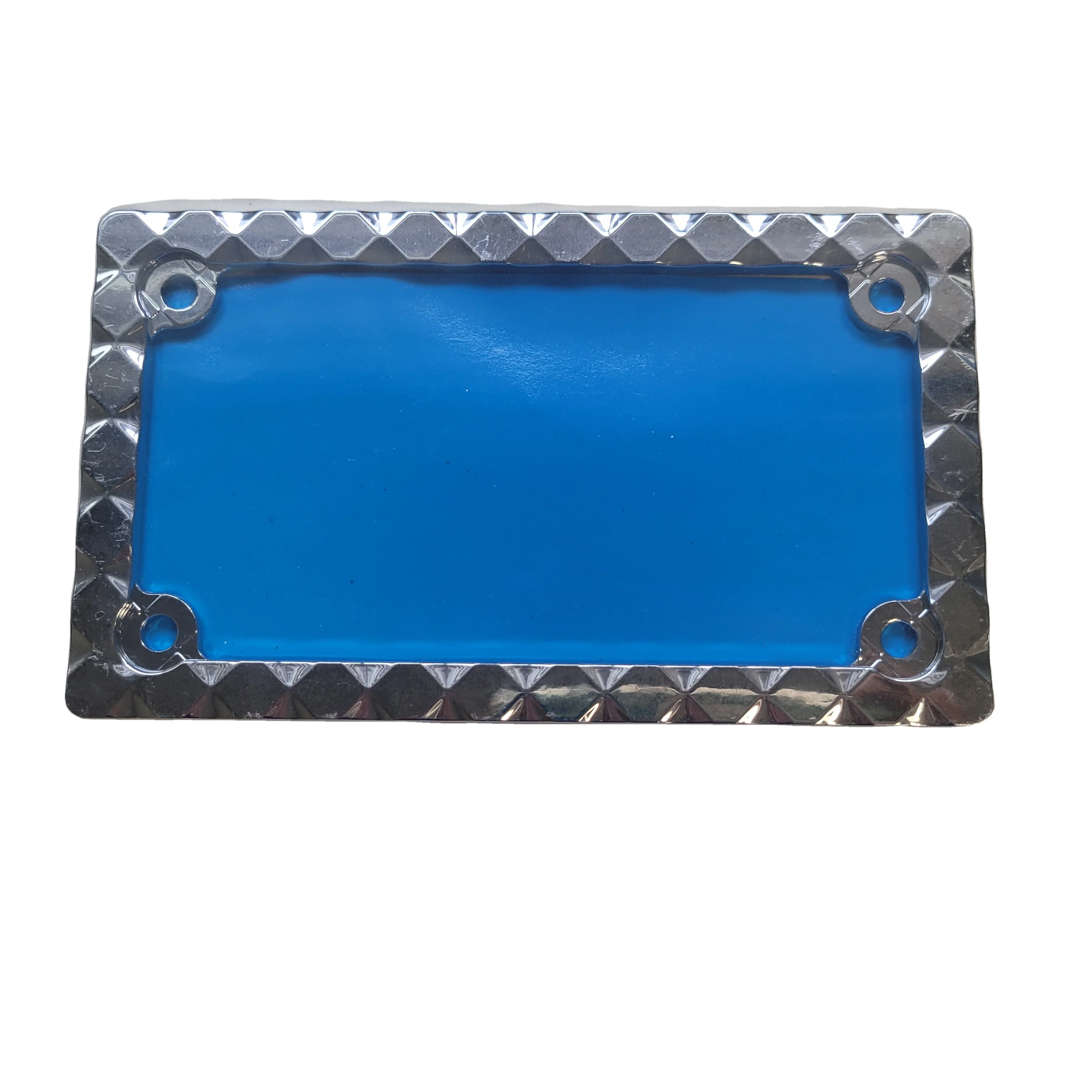 Бензиновый Мотоцикл Серебряный бриллиант номерной знак рамка для традиционалистов