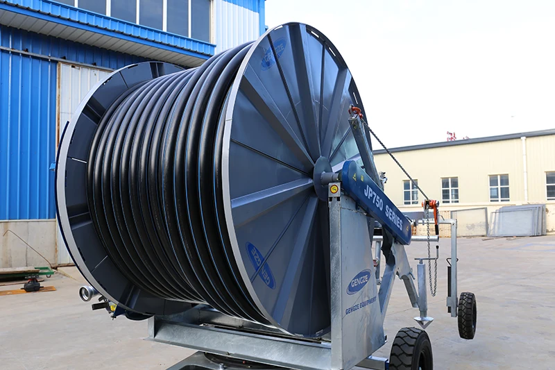 Дорожная система орошения дождевой пистолет 75-300 шланговая катушка с дорожным ирригатором