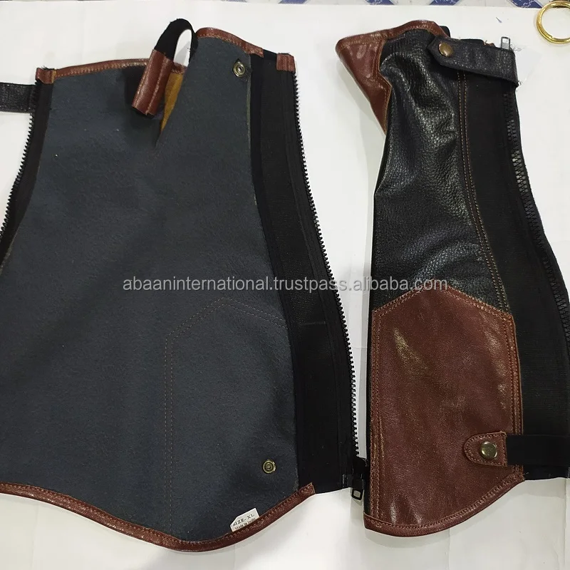 Adult Horse Riding Half Chaps anatomic design Available in two heights and calf sizes Made by Synthetic