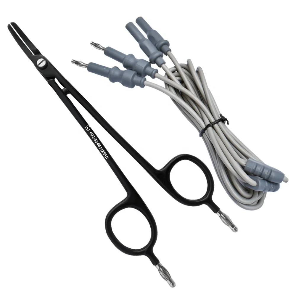 Best Quality Non Stick Bi Clamp Bipolar Artery Sealing Forceps Curved Blade