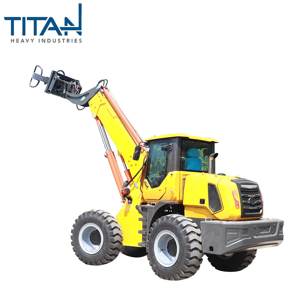 3 Ton Efficient Telescopic Wheel Loader Unique Features Front Telescopic Boom Loader Retail Industries Core include Engine