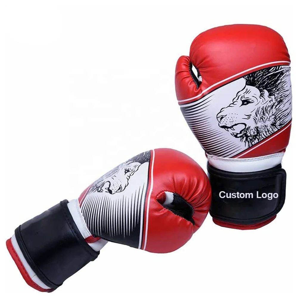 Hot Sale Best Selling PU Leather Construction Injection Foam Padding Adjustable Strap Sparring Kickboxing Training Boxing Glove