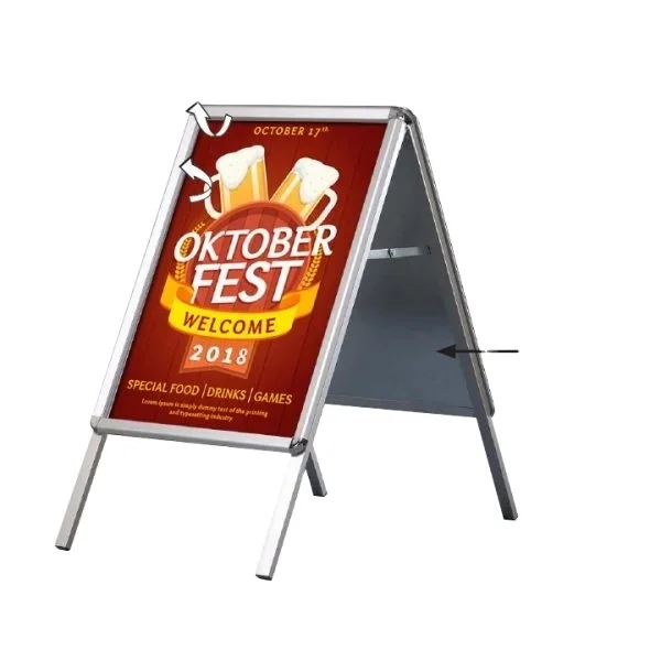 Indoor Outdoor A Board Pavement Sign Round or Mitred Corner  B2 50 x 70 cm Free Standing A Board Poster Board