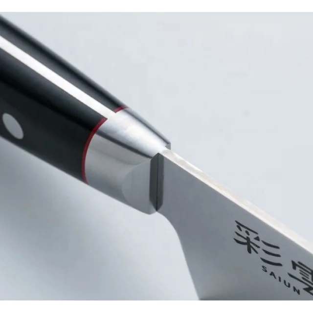 Ремесленные изделия в Секи Япония 33 слой нож из дамасской стали шеф-повара черная привлекательная ручка saiun Gyuto