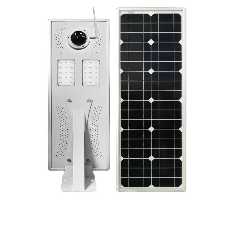 12.8V 30W all in one solar street light with CCTV camera