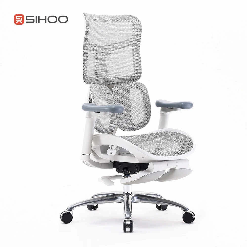 Эргономичное офисное кресло SIHOO S100 с ультра мягкими 4D подлокотниками динамическая поясничная поддержка для домашнего офисного кресла