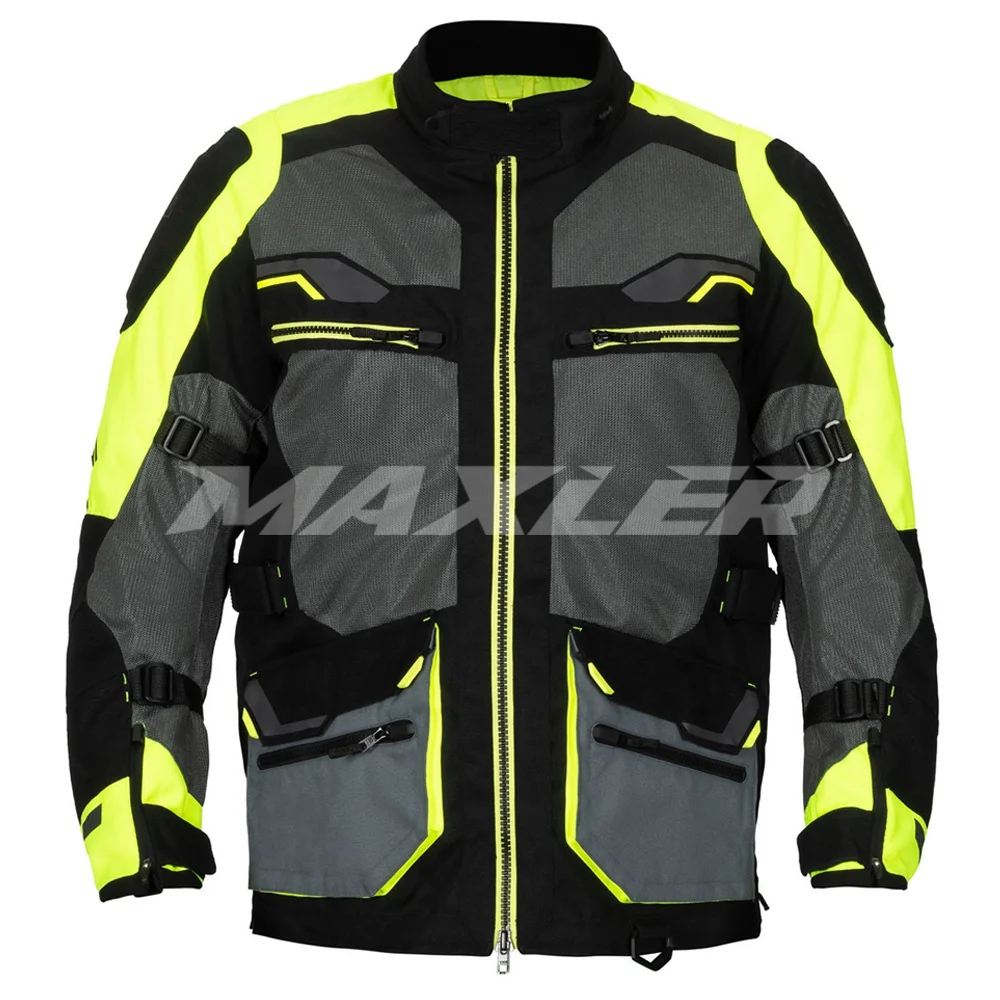 Wind proof adventure cordura textile motorbike racing gears for men/Textile tour adventure camping men motorcycle jacket