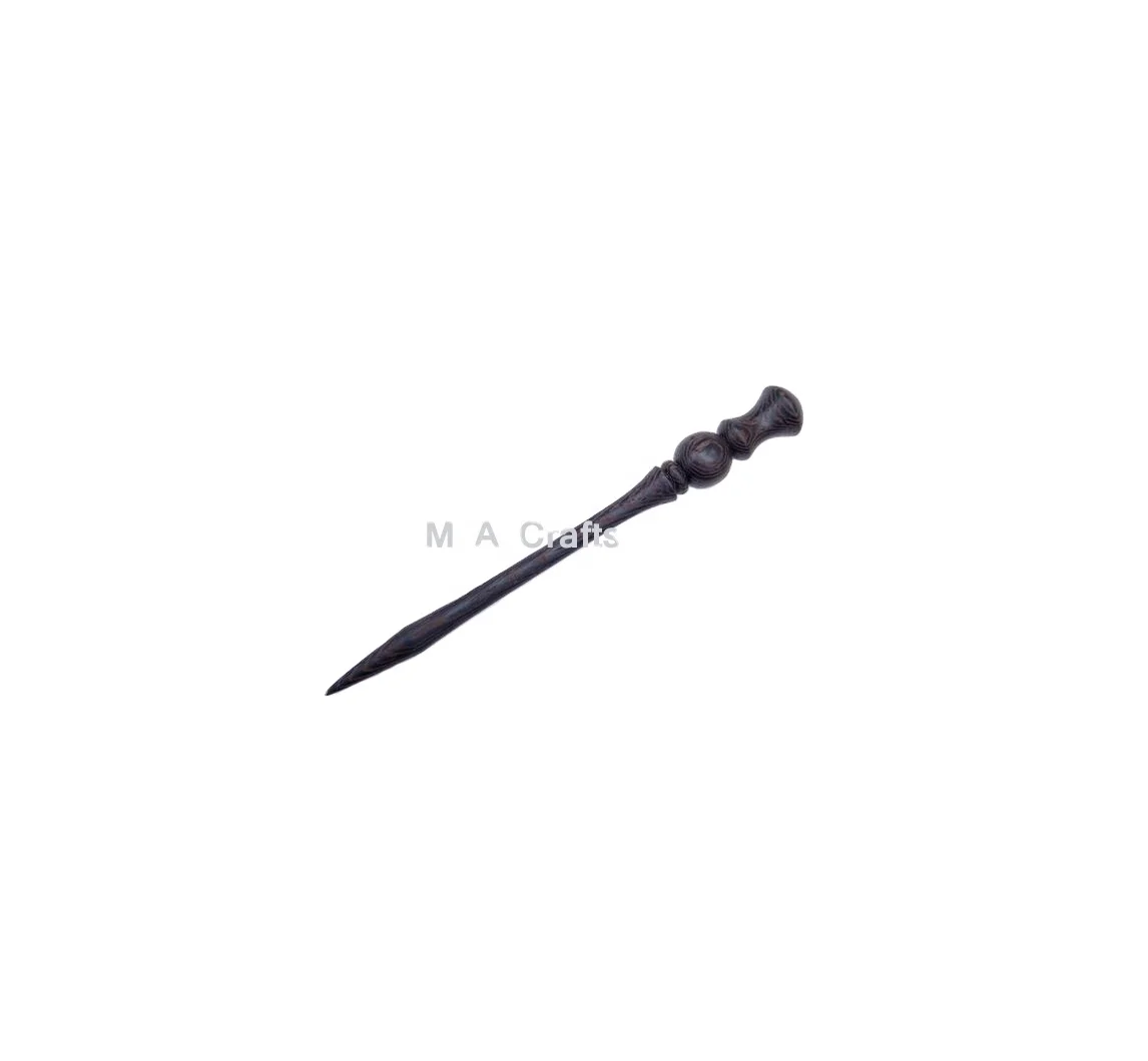 High-Quality Mango Wood Carving Round Shawl Pin at a reasonable price from Indian factory