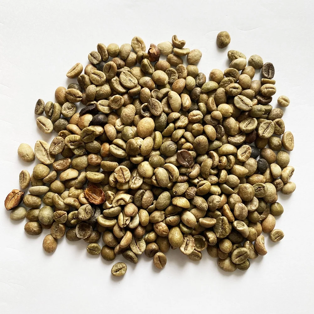 Food and beverage coffee beans arabica green coffee pack drink bottle coffee bean green